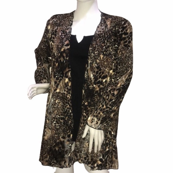 Regal Fashions / Chiffon Animal print / Shear dressy Jkt - Picture 12 of 16